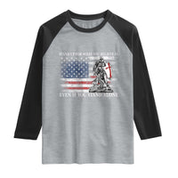 Catholic Knight Templar Raglan Shirt American Flag Crusader Cross