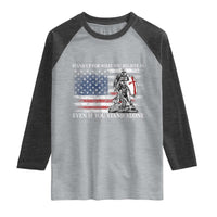 Catholic Knight Templar Raglan Shirt American Flag Crusader Cross
