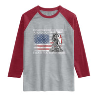 Catholic Knight Templar Raglan Shirt American Flag Crusader Cross