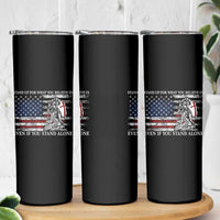 Catholic Knight Templar Skinny Tumbler American Flag Crusader Cross