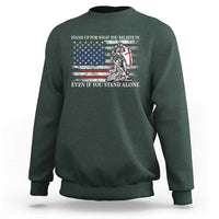 Catholic Knight Templar Sweatshirt American Flag Crusader Cross