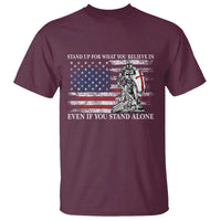 Catholic Knight Templar T Shirt American Flag Crusader Cross