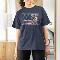 Catholic Knight Templar T Shirt For Women American Flag Crusader Cross