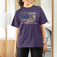 Catholic Knight Templar T Shirt For Women American Flag Crusader Cross