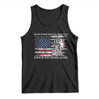 Catholic Knight Templar Tank Top American Flag Crusader Cross