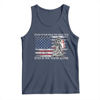 Catholic Knight Templar Tank Top American Flag Crusader Cross