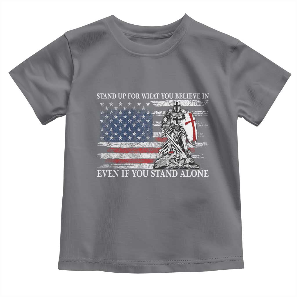 Catholic Knight Templar Toddler T Shirt American Flag Crusader Cross