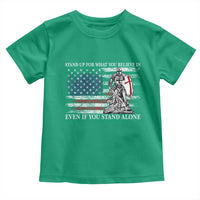 Catholic Knight Templar Toddler T Shirt American Flag Crusader Cross