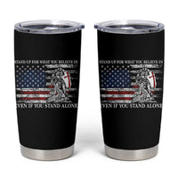 Catholic Knight Templar Tumbler Cup American Flag Crusader Cross