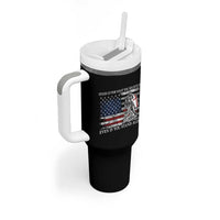 Catholic Knight Templar Tumbler With Handle American Flag Crusader Cross