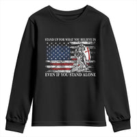Catholic Knight Templar Youth Sweatshirt American Flag Crusader Cross