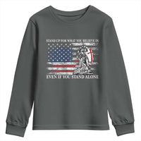 Catholic Knight Templar Youth Sweatshirt American Flag Crusader Cross