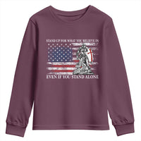 Catholic Knight Templar Youth Sweatshirt American Flag Crusader Cross
