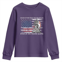 Catholic Knight Templar Youth Sweatshirt American Flag Crusader Cross