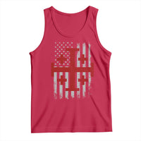 Catholic Crusader Cross Tank Top Knight Templar Patriotic American Flag
