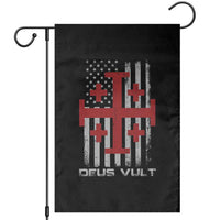 Catholic Knight Templar Crusader Cross Garden Flag Knight Templar Patriotic American Flag