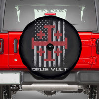 Catholic Knight Templar Crusader Cross Spare Tire Cover Knight Templar Patriotic American Flag