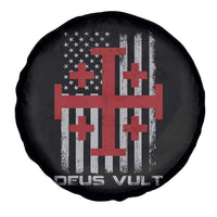 Catholic Knight Templar Crusader Cross Spare Tire Cover Knight Templar Patriotic American Flag