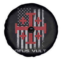 Catholic Knight Templar Crusader Cross Spare Tire Cover Knight Templar Patriotic American Flag