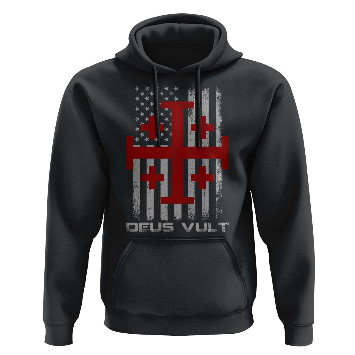 Catholic Knight Templar Crusader Cross Hoodie Knight Templar Patriotic American Flag