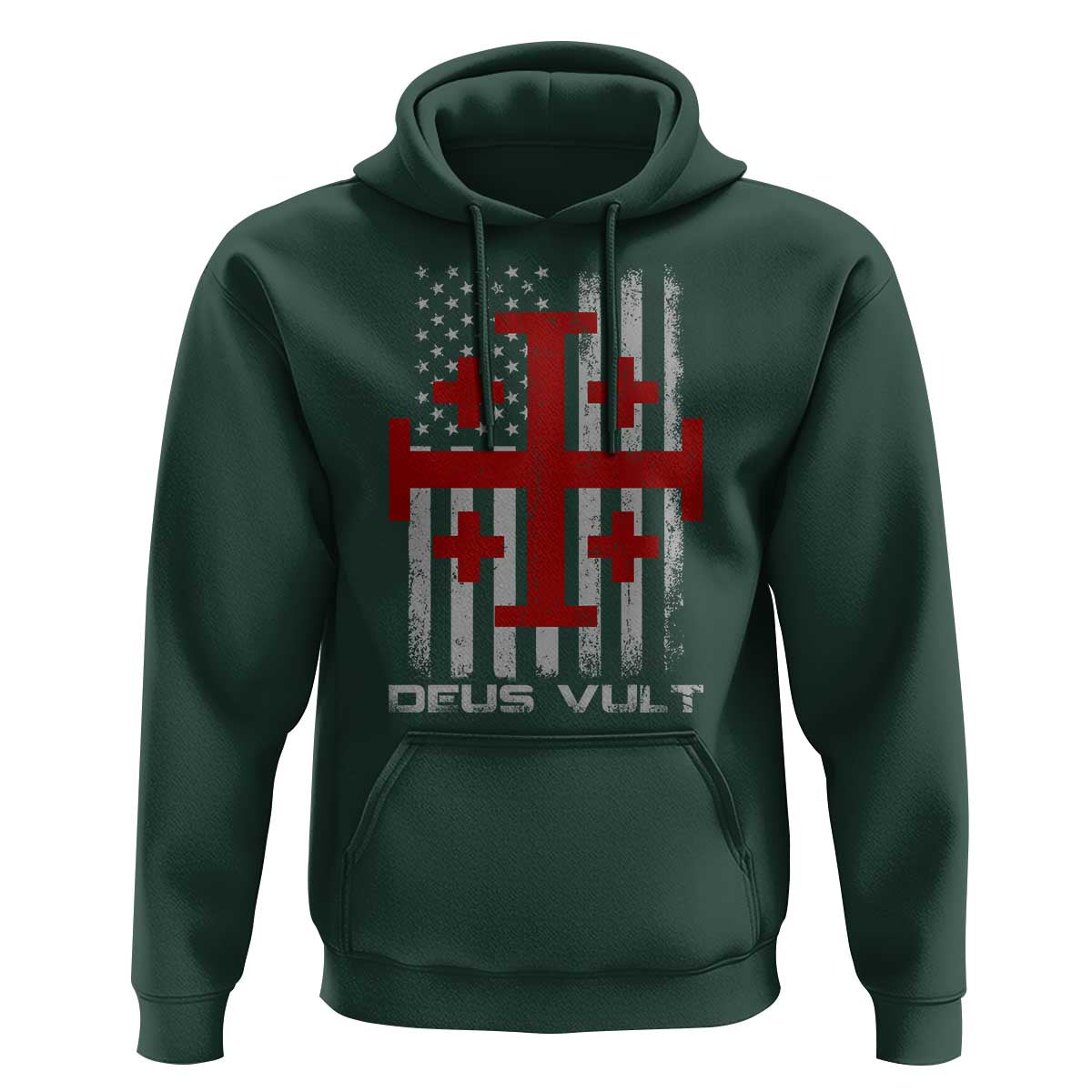 Catholic Knight Templar Crusader Cross Hoodie Knight Templar Patriotic American Flag