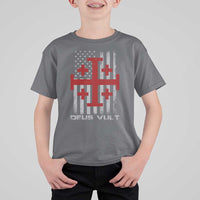Catholic Knight Templar Crusader Cross T Shirt For Kid Knight Templar Patriotic American Flag