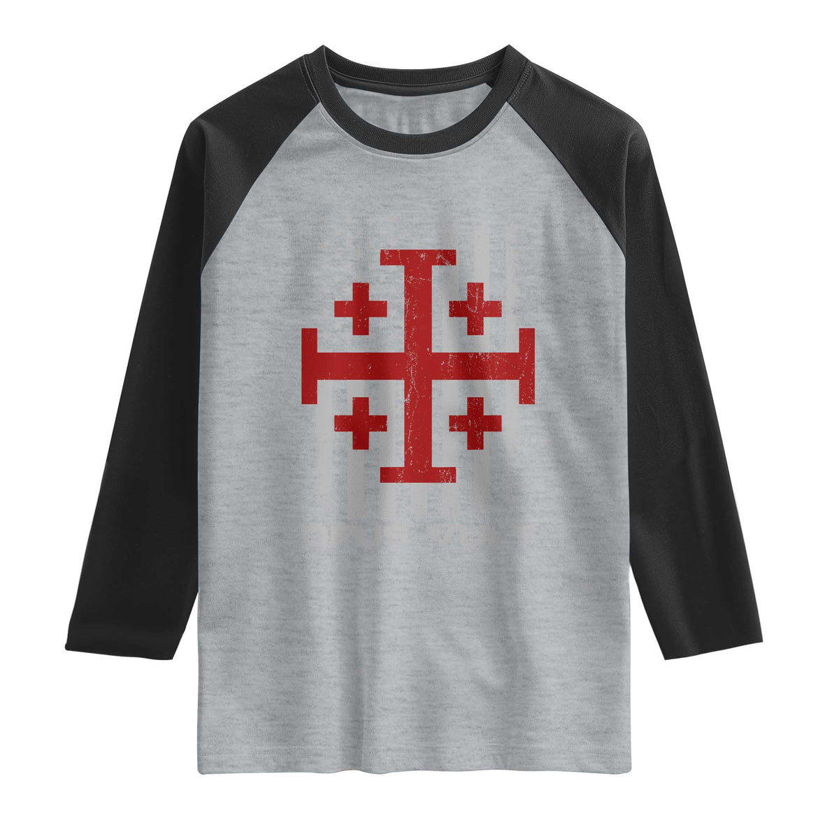 Catholic Knight Templar Crusader Cross Raglan Shirt Knight Templar Patriotic American Flag