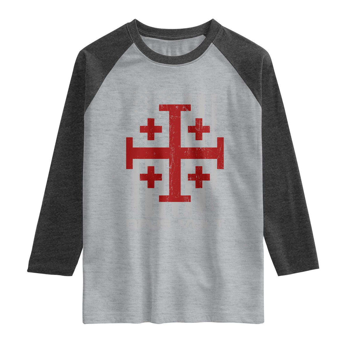 Catholic Knight Templar Crusader Cross Raglan Shirt Knight Templar Patriotic American Flag