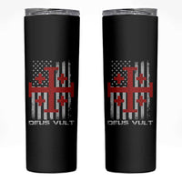 Catholic Knight Templar Crusader Cross Skinny Tumbler Knight Templar Patriotic American Flag
