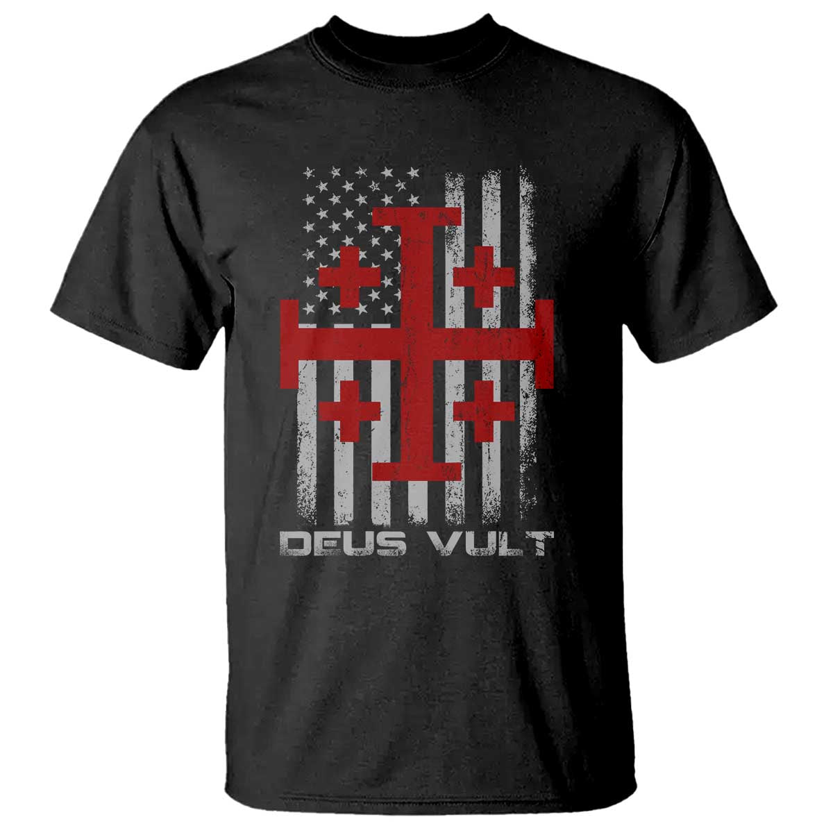 Catholic Knight Templar Crusader Cross T Shirt Knight Templar Patriotic American Flag
