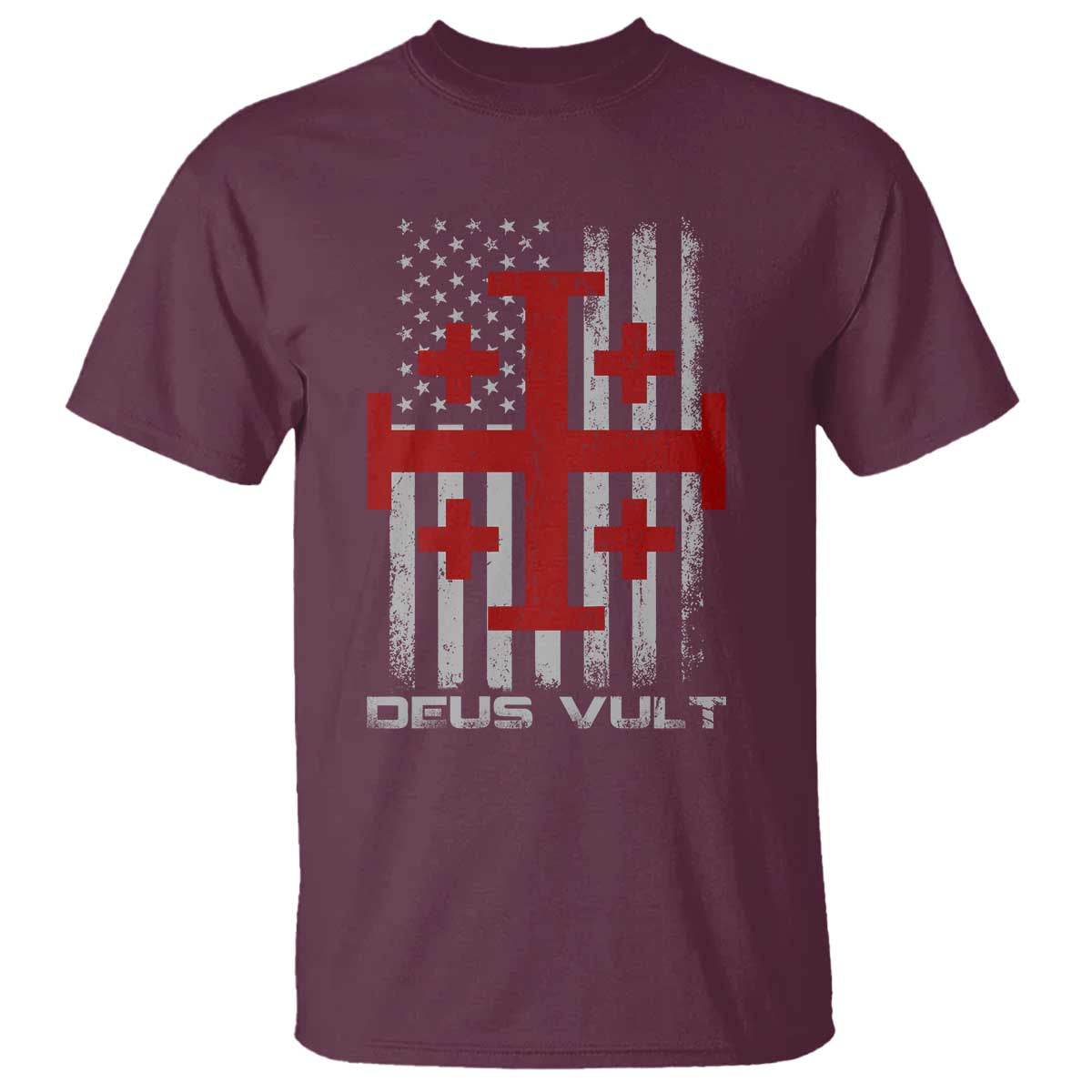 Catholic Knight Templar Crusader Cross T Shirt Knight Templar Patriotic American Flag