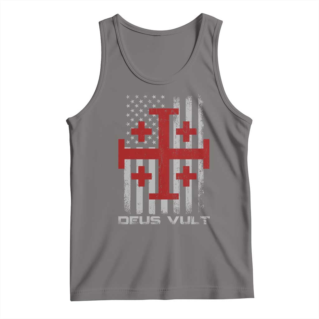 Catholic Knight Templar Crusader Cross Tank Top Knight Templar Patriotic American Flag