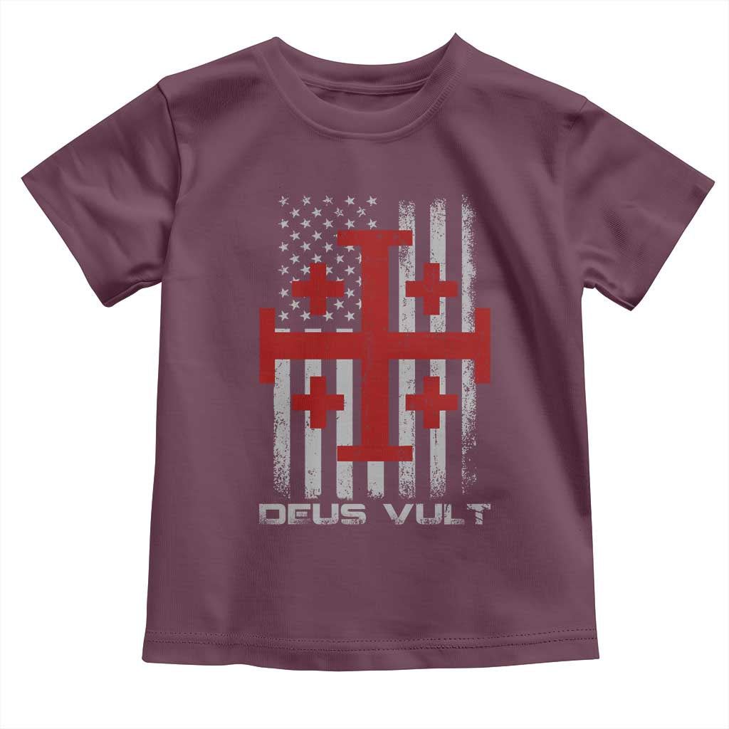 Catholic Knight Templar Crusader Cross Toddler T Shirt Knight Templar Patriotic American Flag