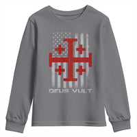 Catholic Knight Templar Crusader Cross Youth Sweatshirt Knight Templar Patriotic American Flag
