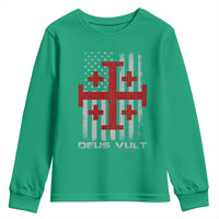 Catholic Knight Templar Crusader Cross Youth Sweatshirt Knight Templar Patriotic American Flag