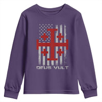 Catholic Knight Templar Crusader Cross Youth Sweatshirt Knight Templar Patriotic American Flag