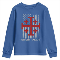 Catholic Knight Templar Crusader Cross Youth Sweatshirt Knight Templar Patriotic American Flag