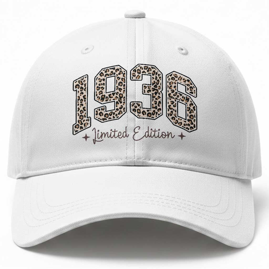 1936 Retro Birthday Baseball Cap 90 Year Old Leopard 90th Birthday Gifts For Women