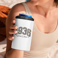 1936 Retro Birthday 4 in 1 Can Cooler Tumbler 90 Year Old Leopard 90th Birthday Gifts For Women