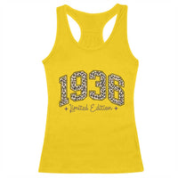 1936 Retro Birthday Racerback Tank Top 90 Year Old Leopard 90th Birthday Gifts For Women