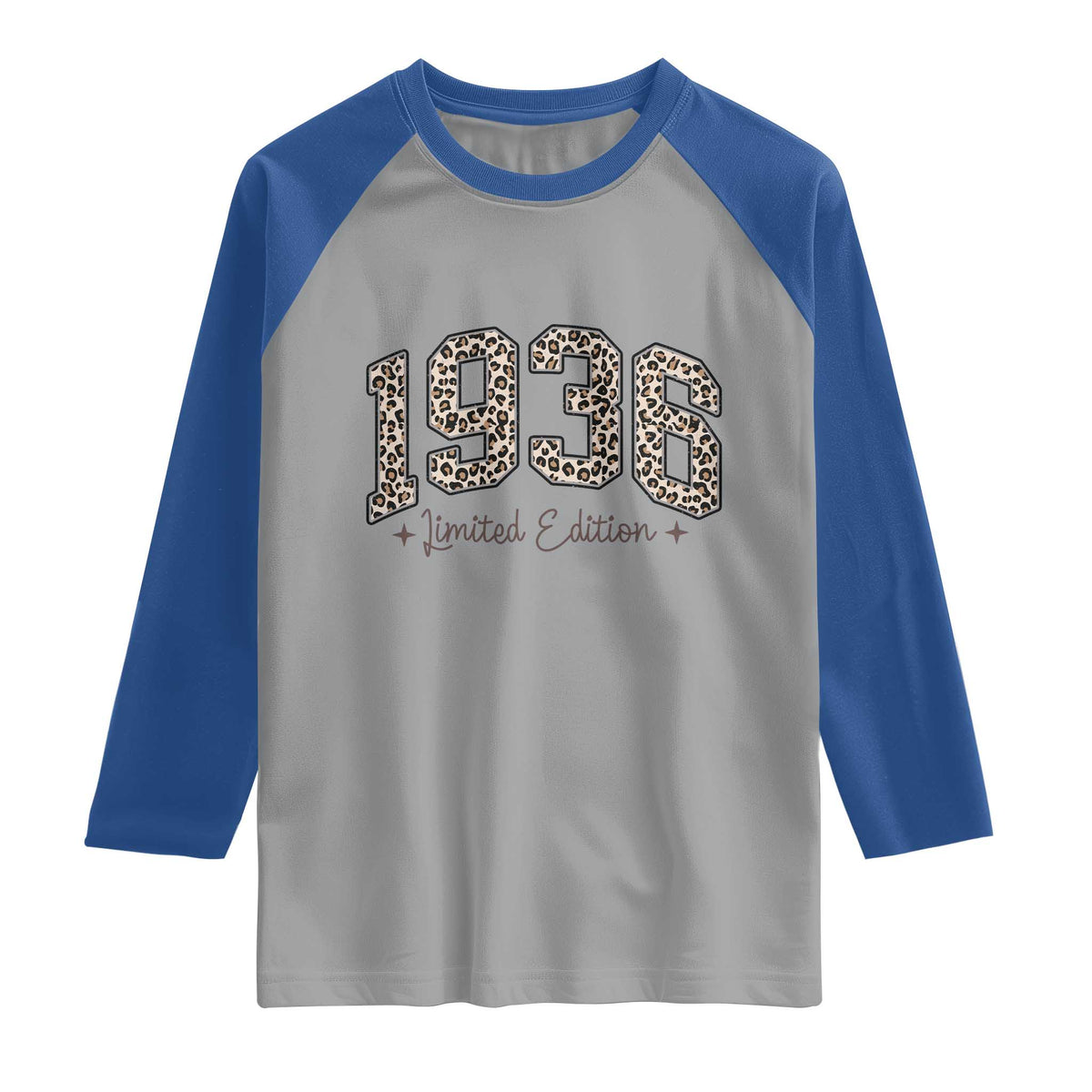 1936 Retro Birthday Raglan Shirt 90 Year Old Leopard 90th Birthday Gifts For Women