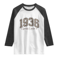 1936 Retro Birthday Raglan Shirt 90 Year Old Leopard 90th Birthday Gifts For Women