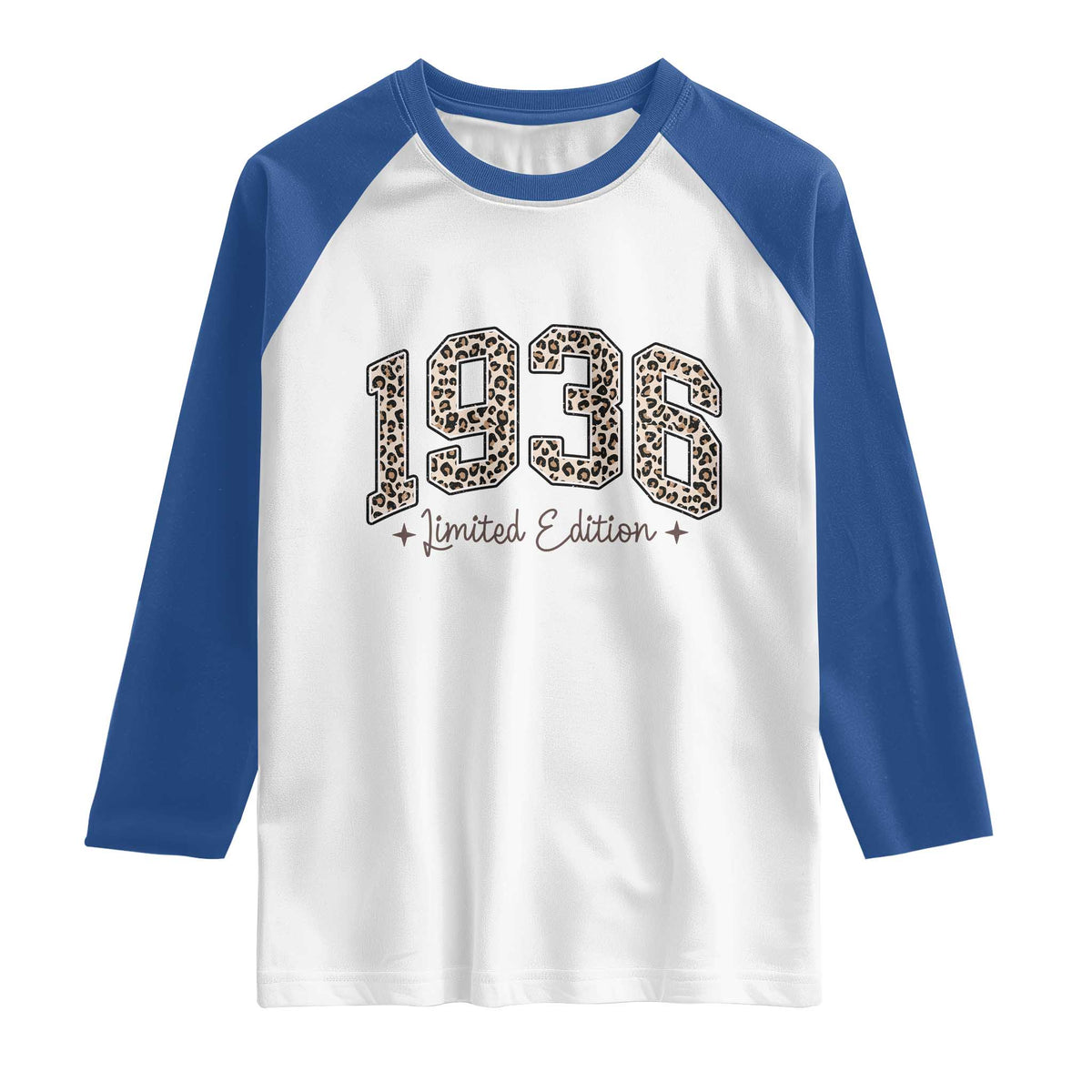 1936 Retro Birthday Raglan Shirt 90 Year Old Leopard 90th Birthday Gifts For Women