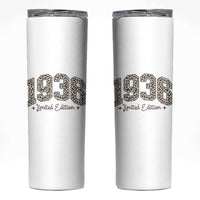 1936 Retro Birthday Skinny Tumbler 90 Year Old Leopard 90th Birthday Gifts For Women