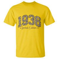 1936 Retro Birthday T Shirt 90 Year Old Leopard 90th Birthday Gifts For Women