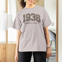 1936 Retro Birthday T Shirt For Women 90 Year Old Leopard 90th Birthday Gifts For Women