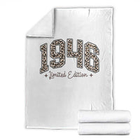 1946 Retro Birthday Throw Blanket 80 Year Old Leopard 80th Birthday Gifts For Women