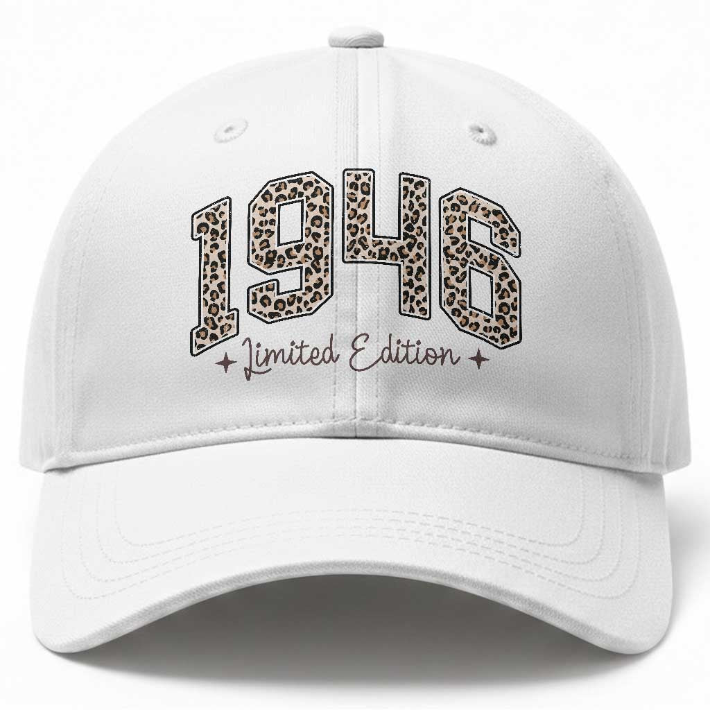1946 Retro Birthday Baseball Cap 80 Year Old Leopard 80th Birthday Gifts For Women