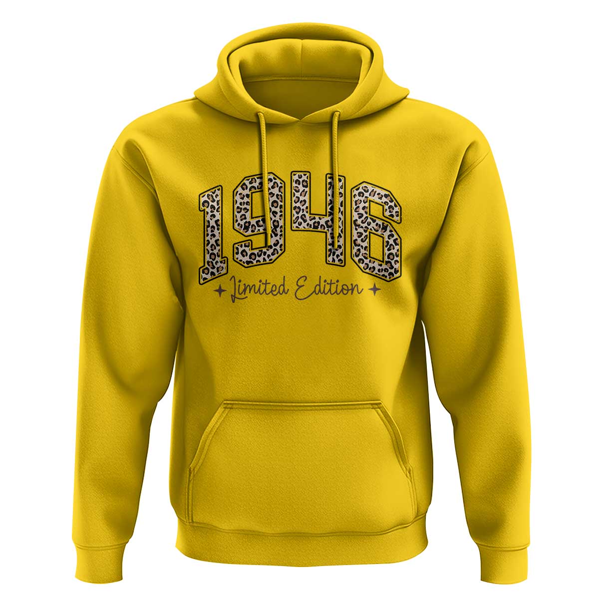 1946 Retro Birthday Hoodie 80 Year Old Leopard 80th Birthday Gifts For Women