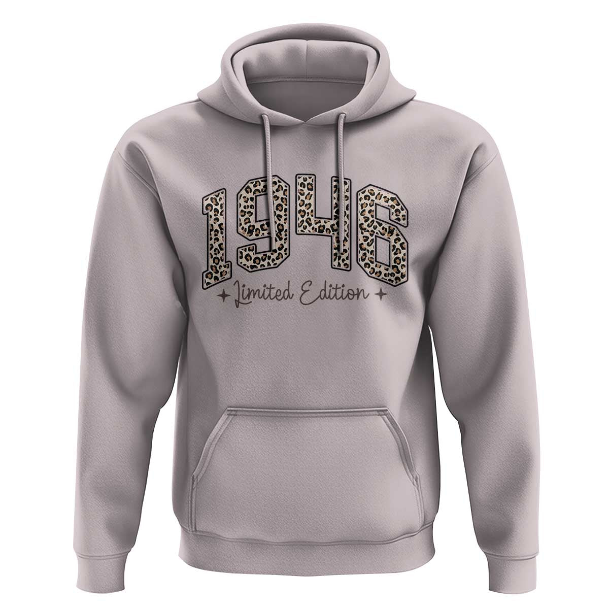 1946 Retro Birthday Hoodie 80 Year Old Leopard 80th Birthday Gifts For Women
